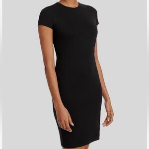 ATM Anthony Thomas Melillo Knit Jersey Tee Dress Black Size S/M